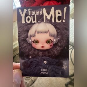 Cerberus Skullpanda-You Found Me! Vynil Purple Plush Doll Pendant Key Change